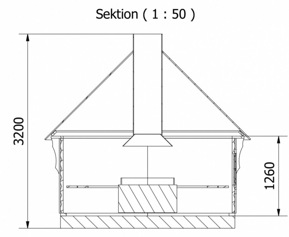 Grillhytte 7 m2 Premium